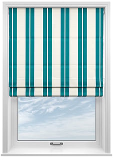The British Stripe Co. Edward, Blackpool No.1 - Twist&Fit Roman Blind